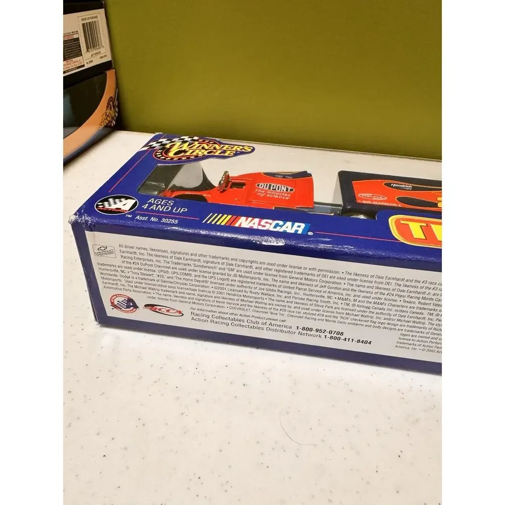 Vtg Nascar Winners Circle Jeff Gordon #24 Dupont Trailer‎ Rig 1:64 Red Flames